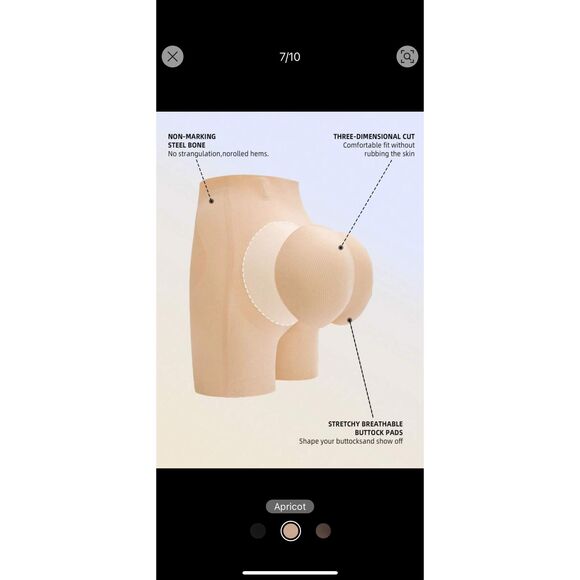 New Butt Lifting Shape Wear Removable Padding - Picture 7 of 11